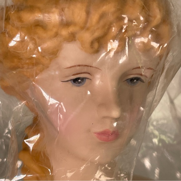 Mangelsen Dolls Porcelain Lady Head and Hands blue eyes blonde 161-46 NEW NOS - Picture 10 of 15